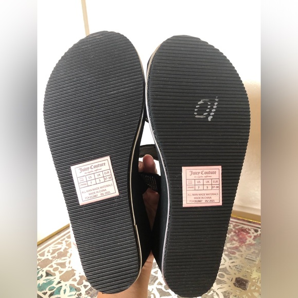 Juicy Couture Rhinestone Wedge Sandals NWT - Picture 5 of 7